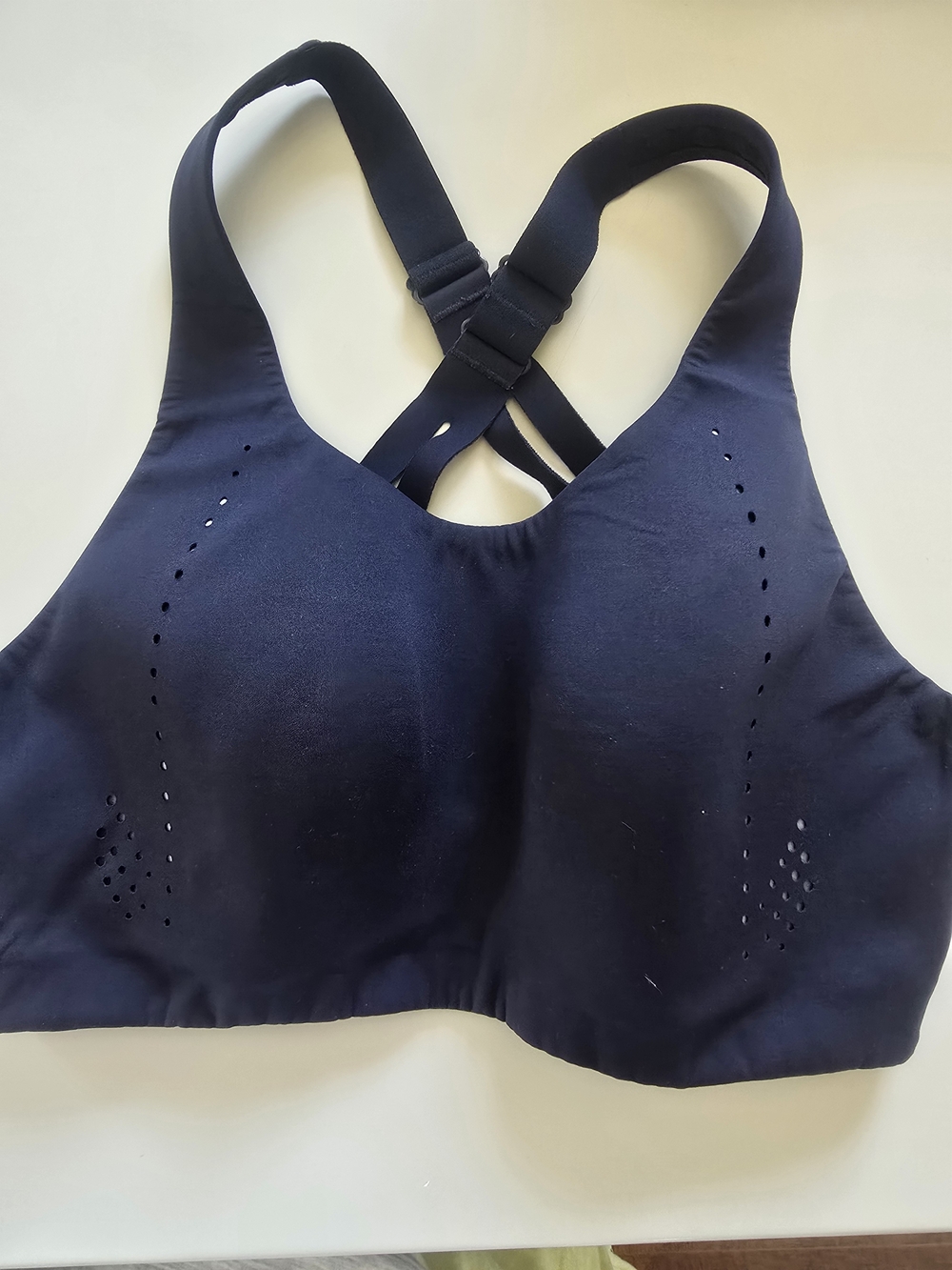 Lululemon athletica Blue 32DD Strappy Perforated Sports Bra